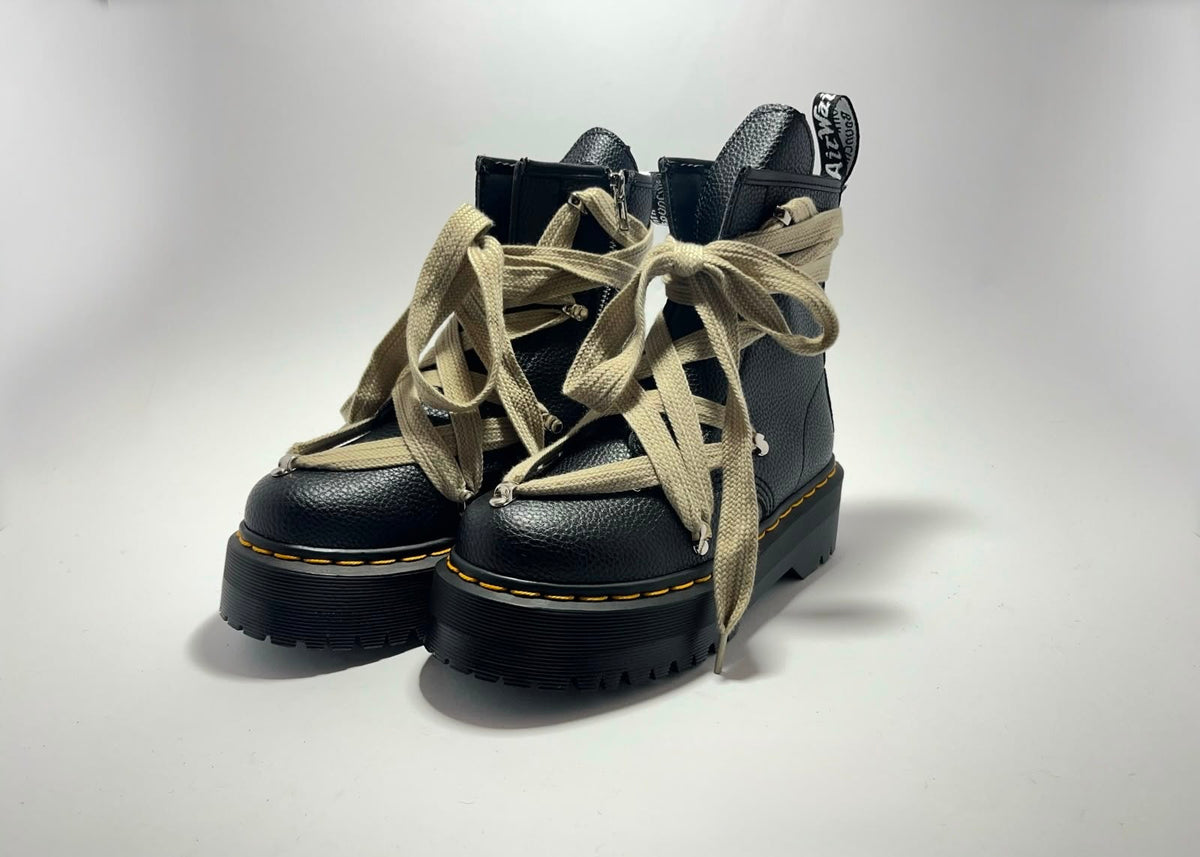 Dr. Martens x Rick Owens | Quad Sole Pentagram Jumbo Lace Boots