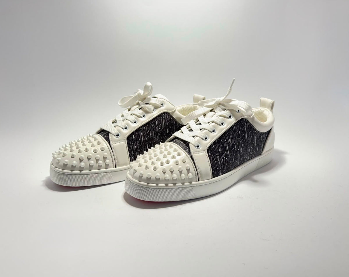 Christian Louboutin | Louis Junior Spikes White Black