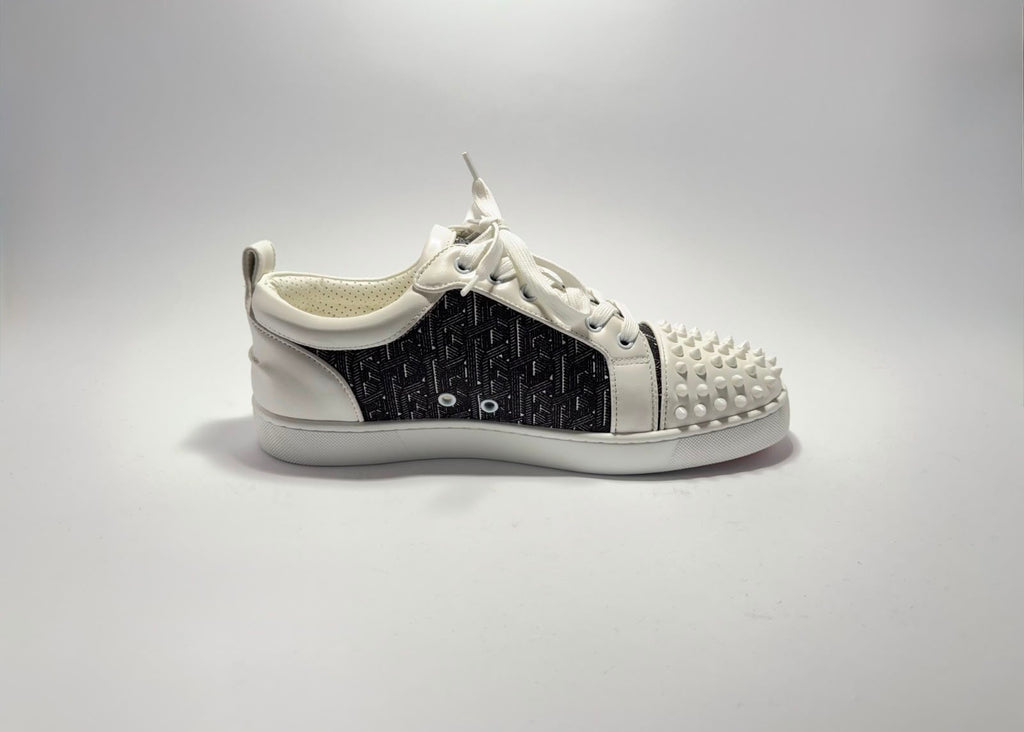 Christian Louboutin | Louis Junior Spikes White Black