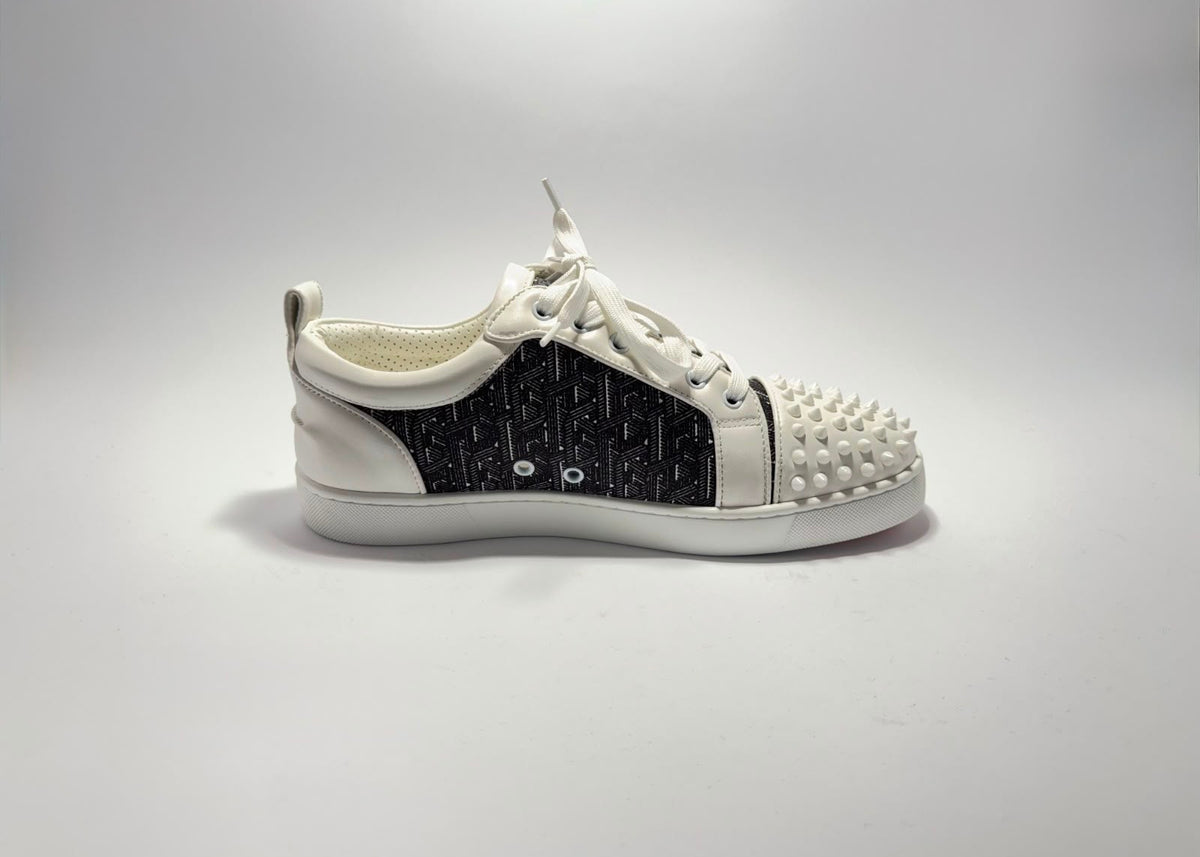 Christian Louboutin | Louis Junior Spikes White Black