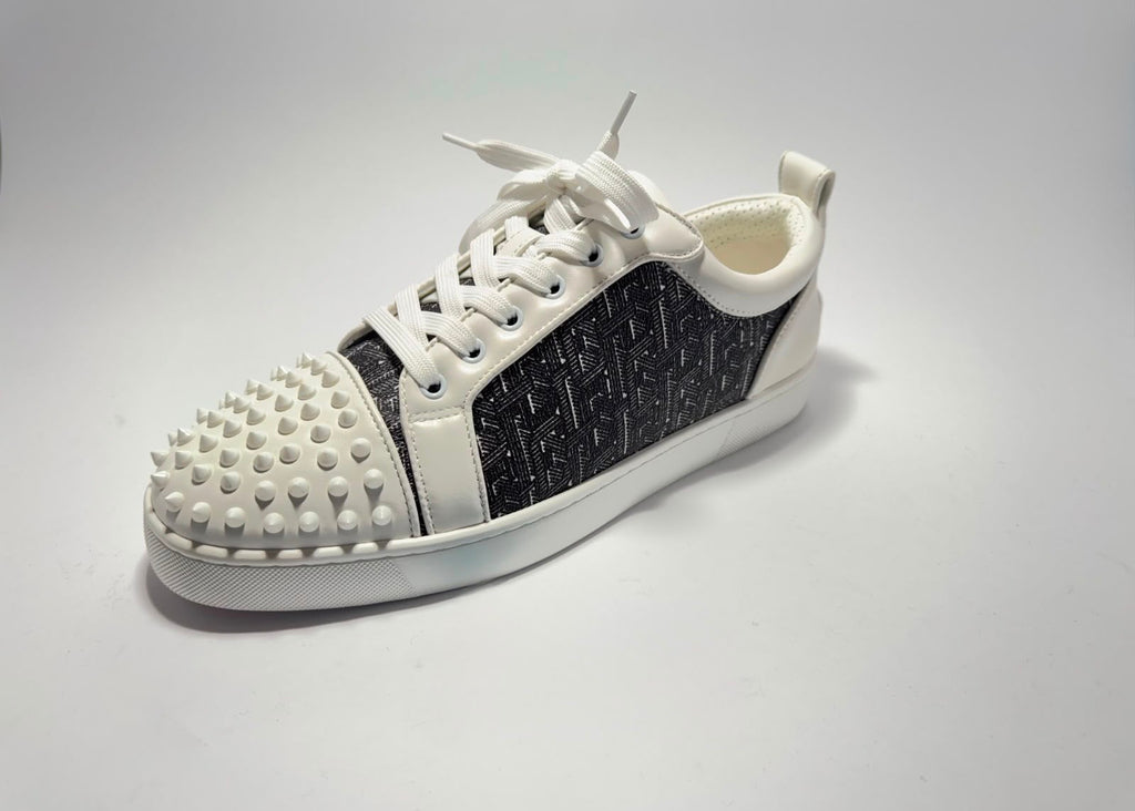 Christian Louboutin | Louis Junior Spikes White Black