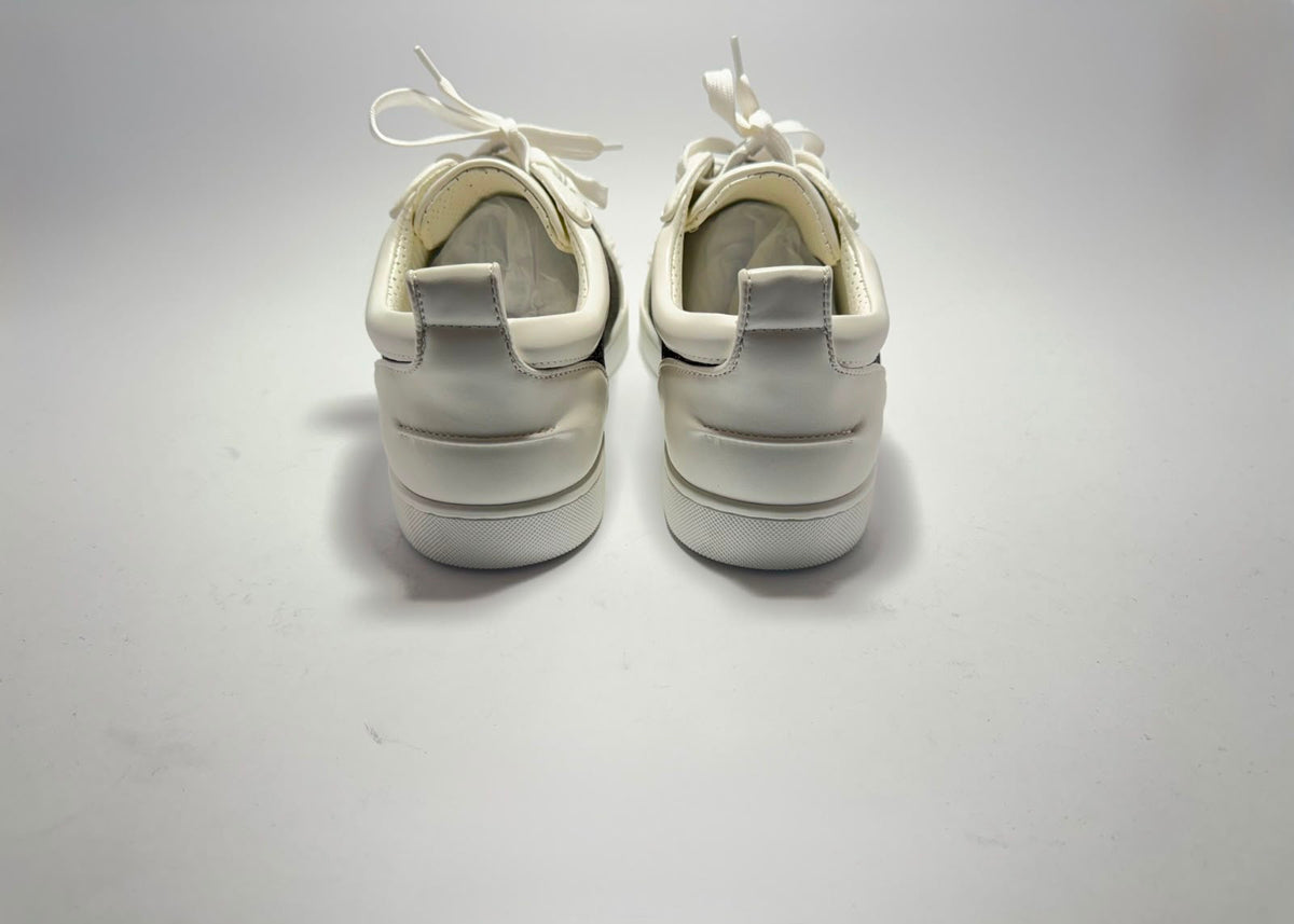 Christian Louboutin | Louis Junior Spikes White Black