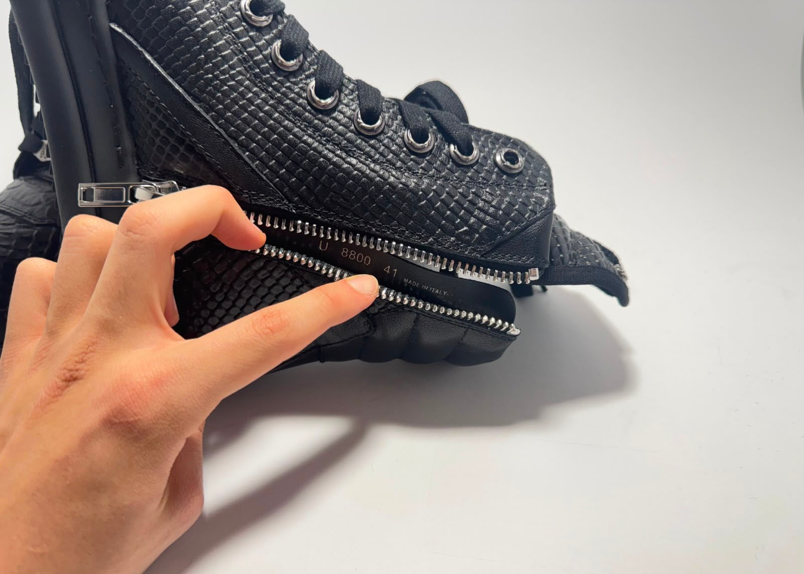 Rick Owens x Chrome Hearts | Snake Skin Geobaskets