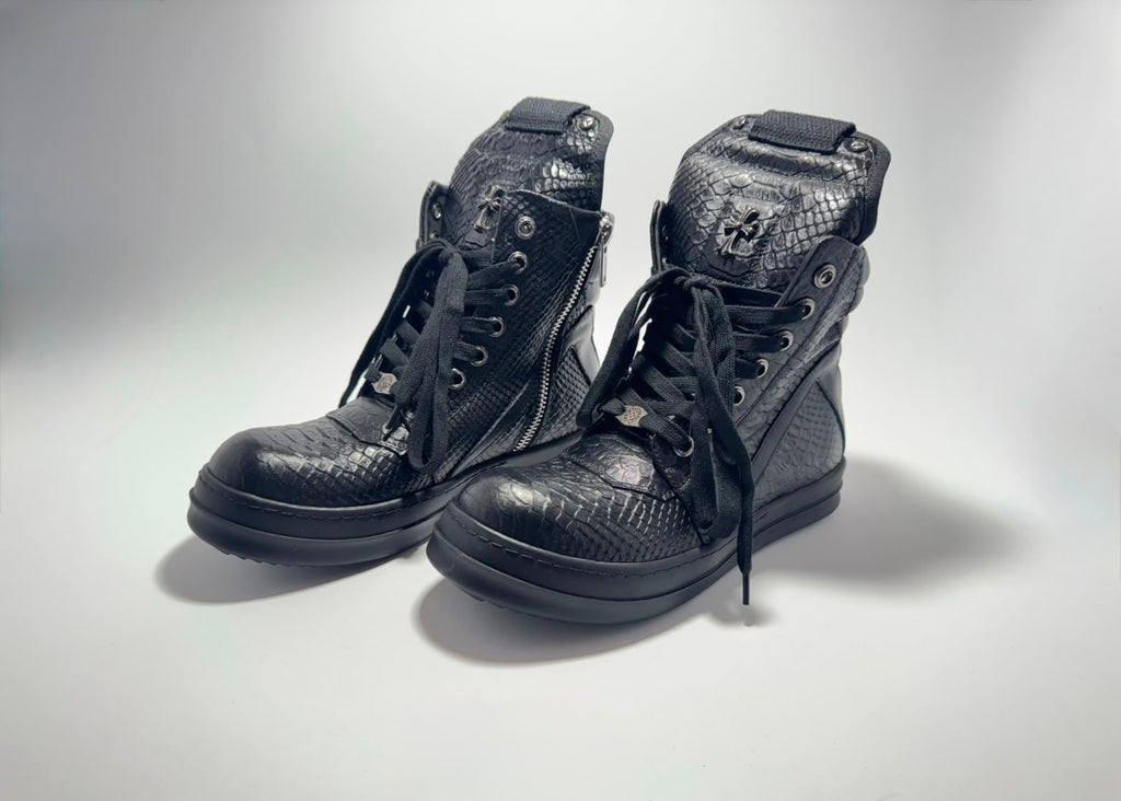 Rick Owens x Chrome Hearts | Snake Skin Geobaskets
