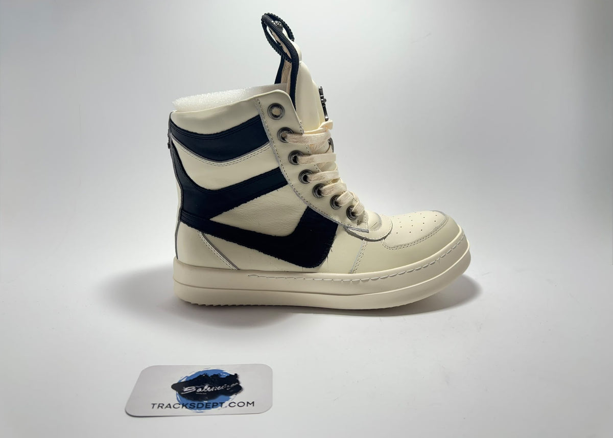 Rick Owens x Chrome Hearts | Geobaskets White