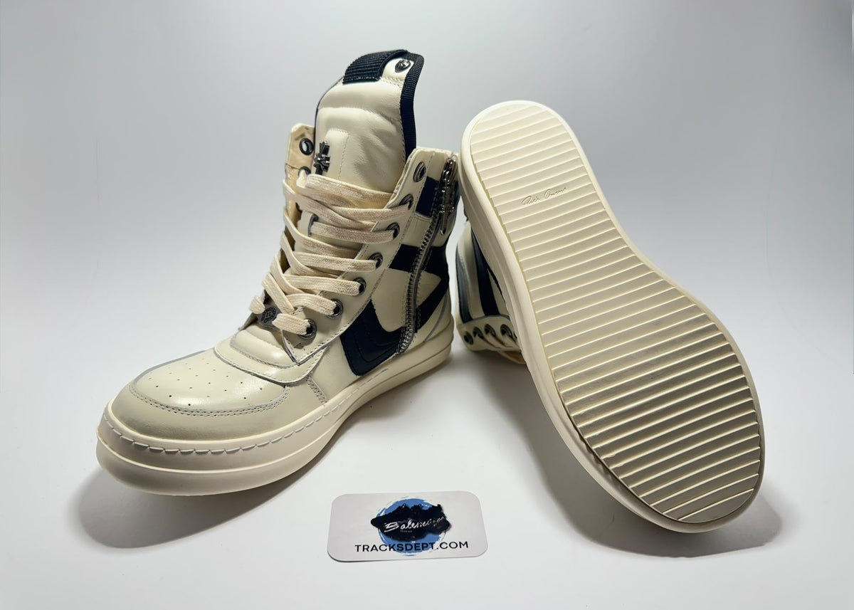 Rick Owens x Chrome Hearts | Geobaskets White