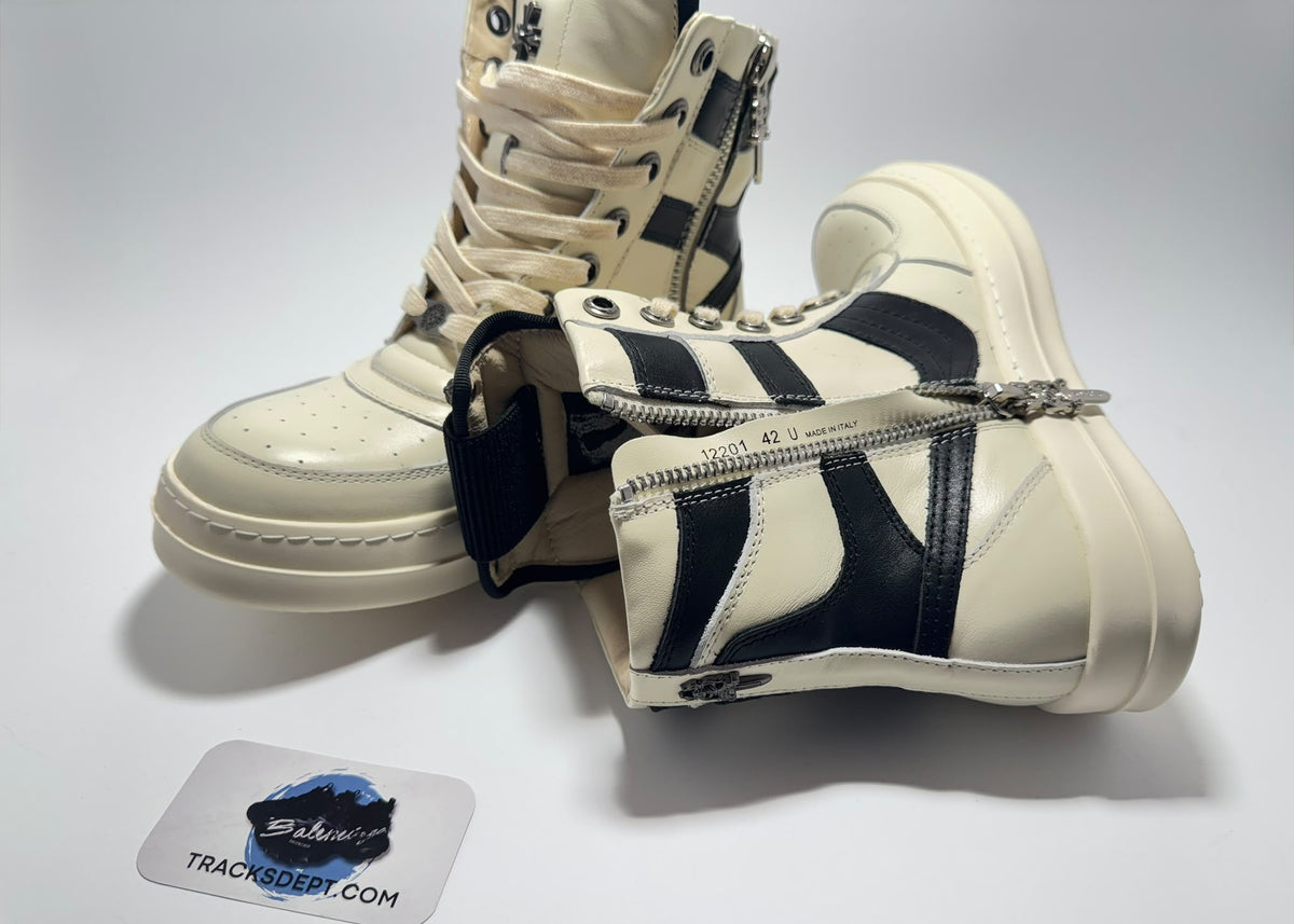 Rick Owens x Chrome Hearts | Geobaskets White