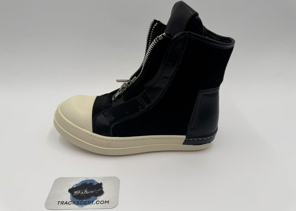 Cinzia Araia | Black/White Leather Double Zip