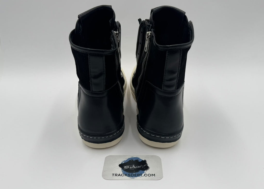 Cinzia Araia | Black/White Leather Double Zip